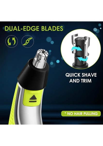 Oneblades QP210 QP220 QP2520 QP2734 QP2834 ve Oneblades Pro QP6530 Için 1 Adet Burun Kılı Kesme Makinesi Yedek Başlıkları (Yurt Dışından) modelleri