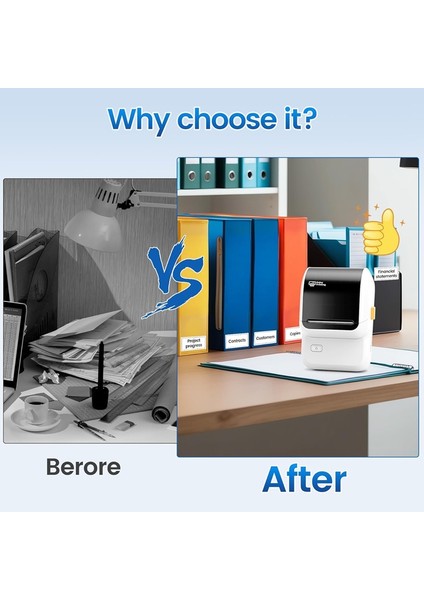 Etiket Makinesi, Cep Telefonları ve Bilgisayarlarla Uyumlu Bluetooth Etiket Makinesi, Adres B Için Mürekkepsiz Taşınabilir Etiket Makinesi (Yurt Dışından) indirimleri