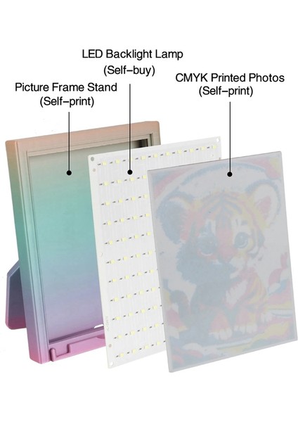 Lithophane LED Panel Cmyk LED Arka Aydınlatma Kartı Cmyk Baskı Lithophane Fotoğraf LED Kartı Paketi Ab Fişi (Yurt Dışından) fırsatları
