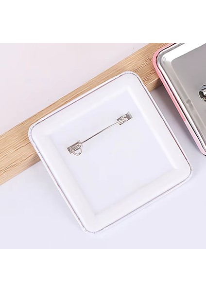 Kare Kendin Yap Boş Pin Düğme Rozetleri Malzemesi 50X50MM Buzdolabı Mıknatısları Rozetler Düğme Yapım Parçaları Ev Ofisi Için (Yurt Dışından) indirimleri