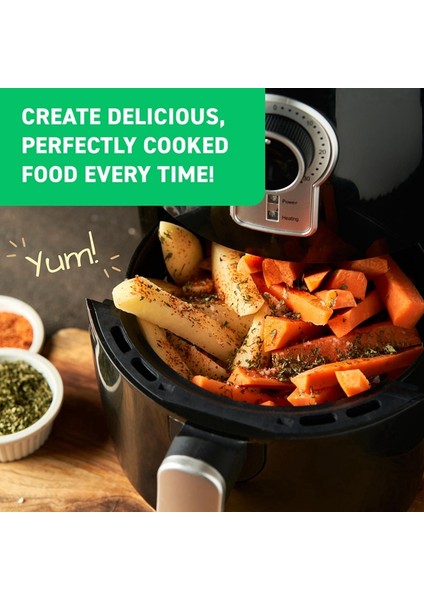 Air Fryer Hile Sayfası Mıknatıslı Pişirme Rehberi Kitapçığı - Air Fryer Manyetik Hile Sayfası Seti Pişirme Süreleri Tablosu (Yurt Dışından)