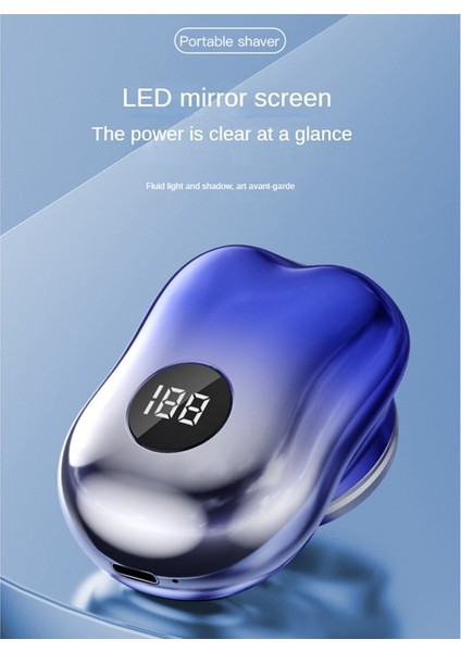 Erkekler Için Taşınabilir USB Elektrikli Tıraş Makinesi Mini Tıraş Cep Elektrikli Tıraş Makinesi Sakal Düzeltici Dijital Ekranlı Seyahat Tıraş Makinesi, D (Yurt Dışından) fiyatları
