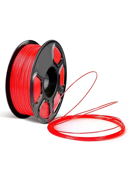 3D Yazıcı Filamenti, Petg Filamenti, 3D Yazıcı Için 1,75 mm Filament 1 kg Makara Petg Kırmızı (Yurt Dışından)