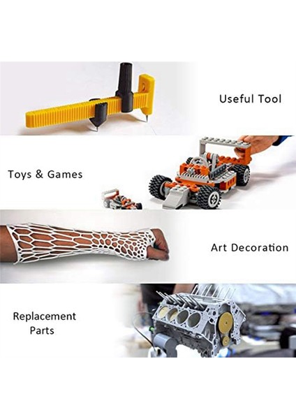 3D Yazıcı Filamenti, Petg Filamenti, 3D Yazıcı Için 1,75 mm Filament 1 kg Makara Petg Siyah (Yurt Dışından)