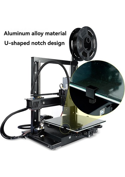 8 Adet 3D Yazıcı Parçası Platform Isıtmalı Ayarlanabilir Yatak Klipsi 3 CR10 Sıcak Yatak Baskı Platformu Cam Plaka Siyah (Yurt Dışından) fırsatları