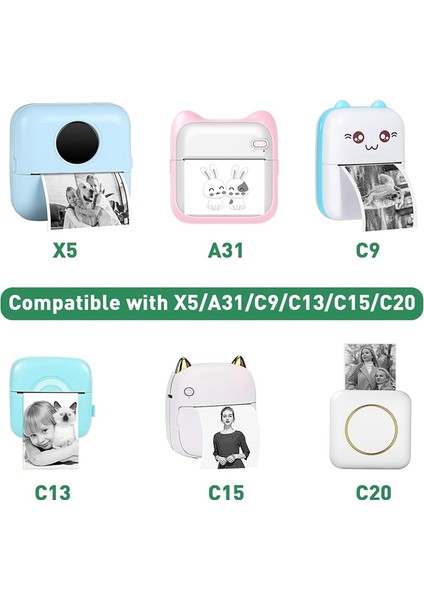 20 Adet Mini Yazıcı Kağıdı, Termal Etiket Kağıdı, Kendinden Yapışkanlı, Mini Termal Yazıcı Kağıdı, Notlar, Siyah Üzerine Beyaz, 5,7x2,5 cm (Yurt Dışından) indirimleri