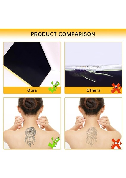 100 Sayfa A4 Boyutunda Dövme Şablon Kağıdı, Dövme Için 4 Katmanlı Dövme Şablon Kağıdı, Termal Kağıt (Yurt Dışından) modelleri