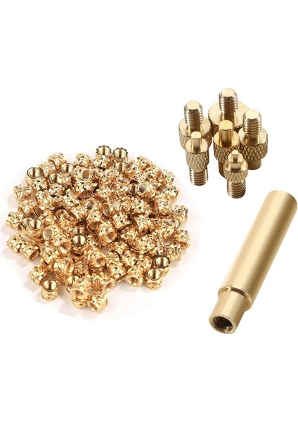 3D Baskı Pirinç Somunlar, M3X4X5MM Dişli Ek Parçaları, M3 ve Kaynak Adaptörü Için Isı Seti Ek Ucu, Isı Gömme Somun Seti (Yurt Dışından) fiyatları