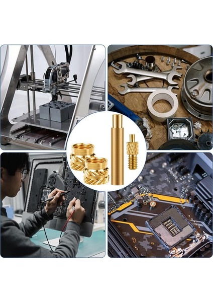 3D Baskı Pirinç Somunlar, M3X4X5MM Dişli Ek Parçaları, M3 ve Kaynak Adaptörü Için Isı Seti Ek Ucu, Isı Gömme Somun Seti (Yurt Dışından) fırsatları