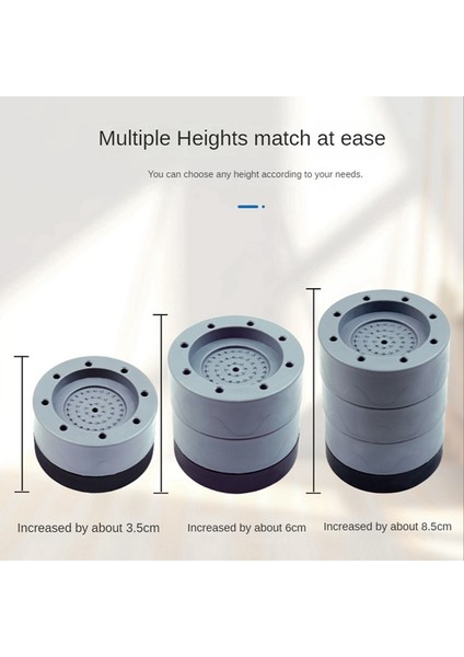 Adet Çamaşır Makinesi Yükseklik Artırma Pedleri Anti Pedler Sessiz Kayma Yükseltici Mat Çamaşır Makinesi Kurutma Makinesi Destek Standı 6 cm (Yurt Dışından) indirimleri