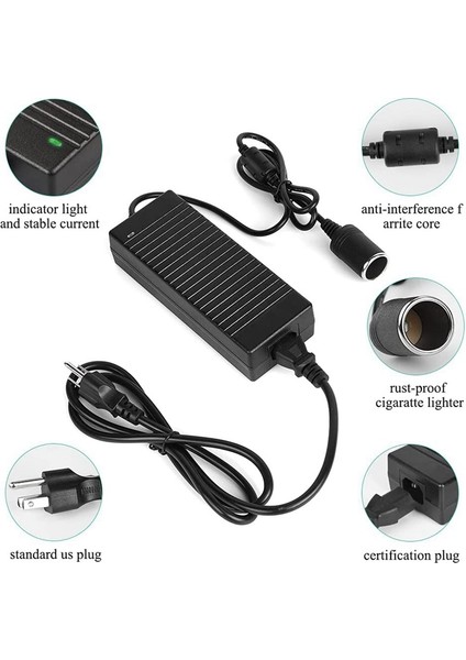Araba Güç Adaptörü Güç Dönüştürücü Ac Adaptörü Dc 110V / 220V'DEN 12V 10A Güç Adaptörü Dönüştürücü Ab Fişi (Yurt Dışından) modelleri