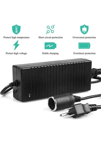 Araba Güç Adaptörü Güç Dönüştürücü Ac Adaptörü Dc 110V / 220V'DEN 12V 10A Güç Adaptörü Dönüştürücü Ab Fişi (Yurt Dışından) fırsatları