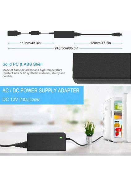 Araba Güç Adaptörü Güç Dönüştürücü Ac Adaptörü Dc 110V / 220V'DEN 12V 10A Güç Adaptörü Dönüştürücü Ab Fişi (Yurt Dışından) indirimleri