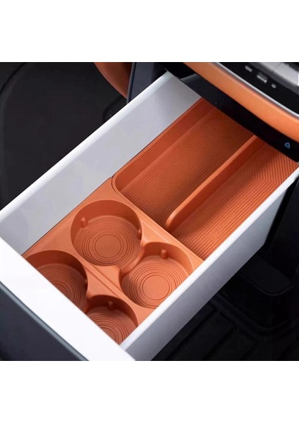 Lıxıang L9 L7 L8 2024 Turuncu Araba Aksesuarları Buzdolabı Bardak Tutucu Içecek Sabitleme Izgarası Silikon Ped (Yurt Dışından) modelleri