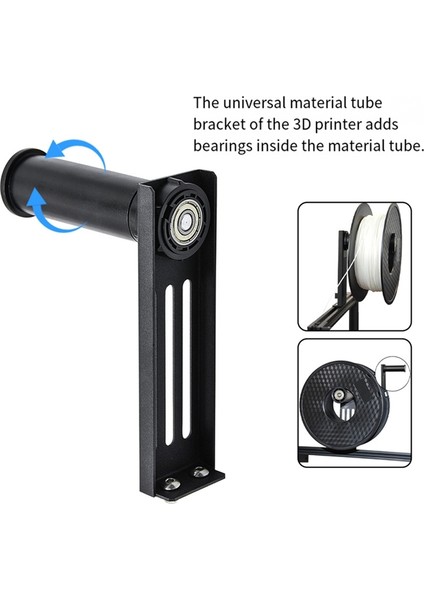 -3 -3 V2 CR10S 96BA A Için Rulmanlı Döndürülebilir Raf ile Geliştirilmiş 3D Yazıcı Filament Raf Makara Braketi Tutucu (Yurt Dışından) indirimleri