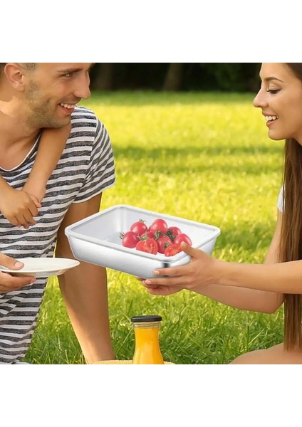 Buzdolabı Için Et Saklama Kabı 3x Kapaklı Hava Geçirmez Gıda Saklama Kapları Paslanmaz Çelik Pastırma Saklama Kabı Buzdolabı Düzenleyici (Yurt Dışından) indirimleri