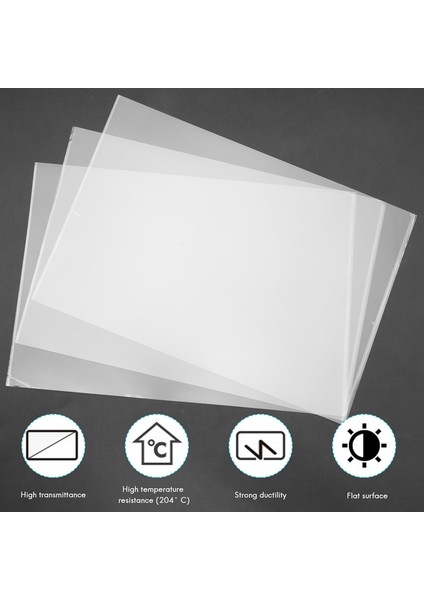 Uv 3D Yazıcılar Için 3 Adet Fep Ayırma Filmi 200X140X0,15 Mm, LCD Sla Reçine, 1 Adet Yedek Plastik Spatula ile (Yurt Dışından) indirimleri