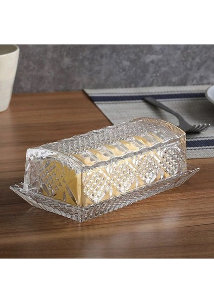 Tezgah Üstü Tereyağı Tutucu Için Cam Tereyağı Kabı Şeffaf Tereyağı Saklama Kabı Tabak Kapaklı Saklama Kabı Servis Peyniri Tutucu (Yurt Dışından) indirimleri