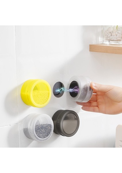 Buzdolabı Için Manyetik Mıknatıslı Manyetik Baharat Kutuları, Kapaklı Baharat Kabı Saklama Kutusu Şeffaf Sarı (Yurt Dışından) fırsatları