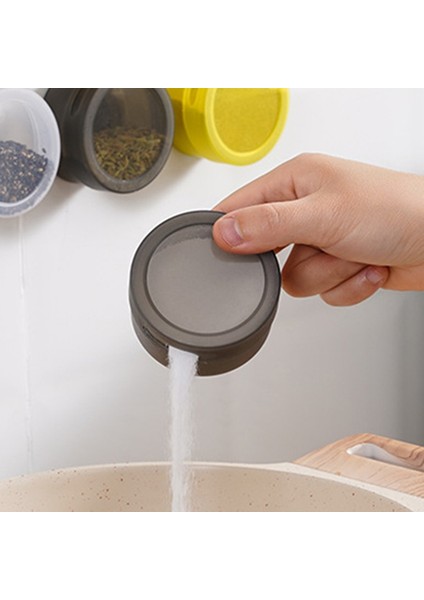 Buzdolabı Için Manyetik Mıknatıslı Manyetik Baharat Kutuları, Kapaklı Baharat Kabı Saklama Kutusu Şeffaf Sarı (Yurt Dışından) indirimleri