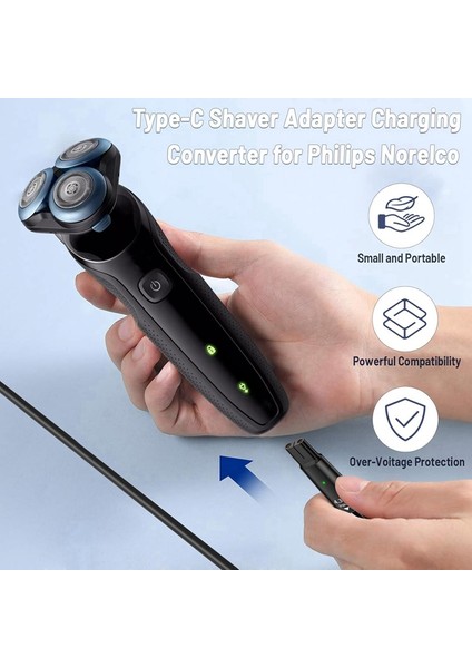 8V HQ850 Tip-C Tıraş Makinesi Şarj Adaptörü Tek Bıçaklı Şarj Dönüştürücü QP2530 QP2630 Elektrikli Sakal Düzeltici A (Yurt Dışından) fırsatları