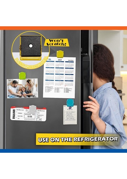 Sınıf Beyaz Tahtası, Buzdolabı ve Buzdolabı Için 9'lu Paket Manyetik Klipsler, Çeşitli Renkler (Yurt Dışından) indirimleri