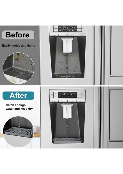 4 Adet Buzdolabı Damlama Tepsisi Emici Damlama Tepsisi Buzdolabı Aksesuarları / / Siyah (Yurt Dışından) indirimleri