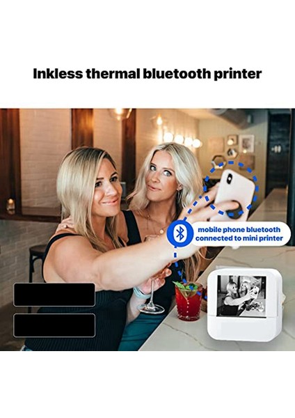 Etiket Yazıcı Makinesi - Android Ios ile Uyumlu Mini Bluetooth Mürekkepsiz Termal Fotoğraf Yazıcısı (Yurt Dışından) fırsatları