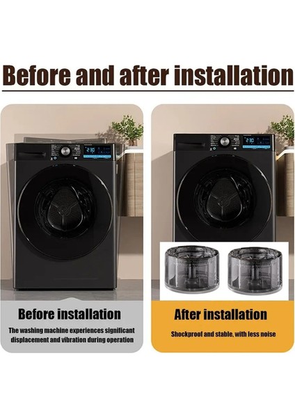 Çamaşır Makinesi Ayak Pedleri 4x Çamaşır Makinesi Titreşim Transferi Kaymaz Şok ve Gürültü Önleyici Mat Çamaşır Makinesi A Için (Yurt Dışından) modelleri