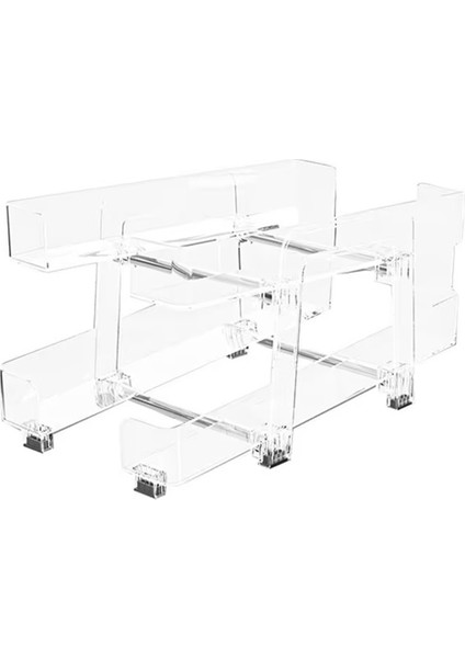 Ayarlanabilir Iki Katlı Tekerlekli Konserve Düzenleyici, Kavanoz Kutuları, Mutfak Depolama (Yurt Dışından)