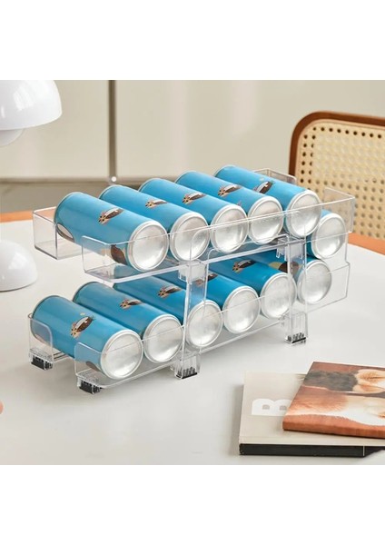 Ayarlanabilir Iki Katlı Tekerlekli Konserve Düzenleyici, Kavanoz Kutuları, Mutfak Depolama (Yurt Dışından) indirimleri