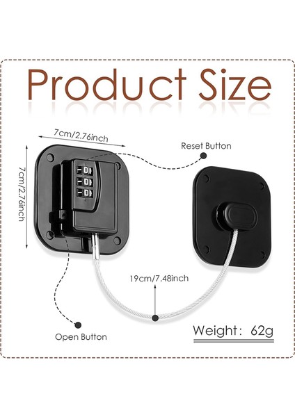 Buzdolabı Kilidi, Buzdolabı Dolapları ve Çekmeceleri Için Şifreli Kilit, Ağır Hizmet Tipi Buzdolabı Kilidi, Emniyet Kilidi 1 Paket (Yurt Dışından) indirimleri