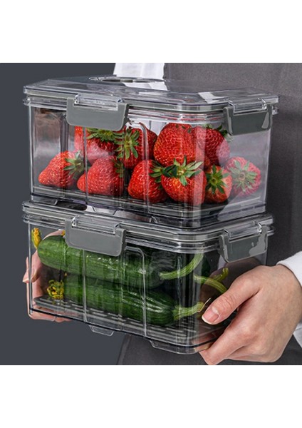 Vakumlu Gıda Saklama Kabı Şeffaf Buzdolabı Düzenleyici Drenaj Ağı Kapasiteli Gıda Dağıtıcı Mutfak Için Yeşil L (Yurt Dışından) indirimleri