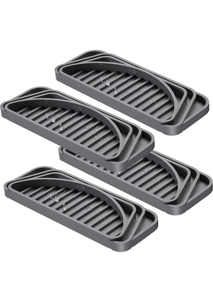 4 Adet Buzdolabı Damlama Tepsisi Emici Damlama Tepsisi Buzdolabı Aksesuarları / / Gri (Yurt Dışından)