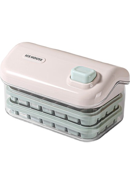 Buz Saklama Kutusu Kalıbı Ev Tipi Buz Makinesi Büyük Kapasiteli Buz Makinesi Buzdolabı Ev Yapımı Buz Saklama Kutusu Pembe A (Yurt Dışından)