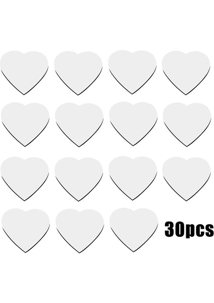 30 Adet Kalp Şeklinde Süblimasyon Mıknatıs Boşlukları Düğün Sevgililer Günü Buzdolabı Mıknatısları Aşk Kalp Duvar Kapı Dekorasyonu (Yurt Dışından) modelleri