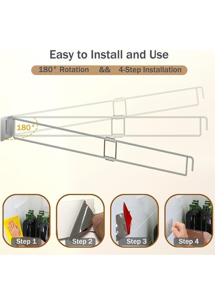 Rv Ayarlanabilir Buzdolabı Çubukları 13,98-25,59 Inç, Buzdolabı Saklama Çubukları, Rv Buzdolabı Için Rv Köşe Raf Çubuğu, Mutfak (2 Paket) (Yurt Dışından) fırsatları