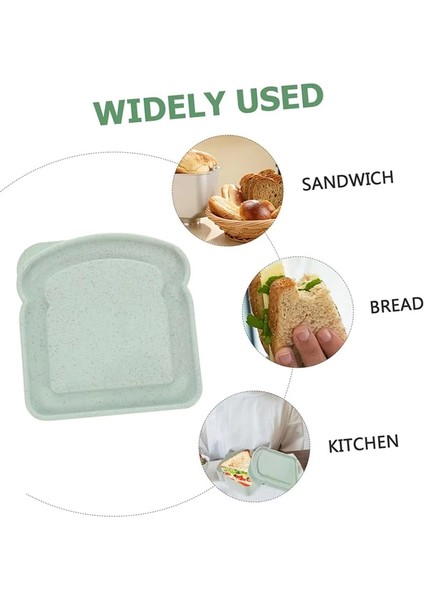 Taşınabilir Plastik Öğle Yemeği Kutusu - Taşınabilir Sandviç Tutucu, Kapatılabilir Ekmek Kabı, Çevre Dostu Fırın Kutusu (Yurt Dışından) modelleri