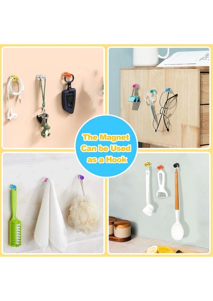 80 Adet Güçlü Buzdolabı Mıknatısı, Renkli Iğneli Mıknatıslar, Beyaz Tahta Mıknatısları, Buzdolabı Mıknatısı, Küçük Mıknatıslar (8 Renk) (Yurt Dışından) modelleri