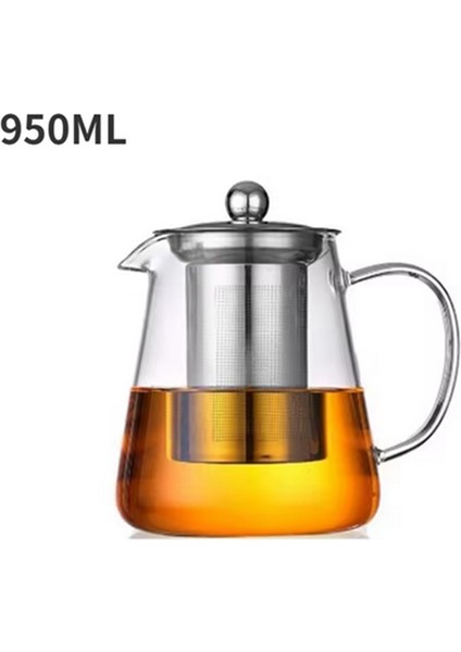Paslanmaz Çelik Çaydanlıklı Isıtılabilir Cam Çaydanlık Çiçek Çaydanlık Çaydanlık Demlik Seti Puer Oolong Çaydanlık 950ML (Yurt Dışından) modelleri