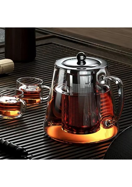 Paslanmaz Çelik Çaydanlıklı Isıtılabilir Cam Çaydanlık Çiçek Çaydanlık Çaydanlık Demlik Seti Puer Oolong Çaydanlık 950ML (Yurt Dışından) fırsatları