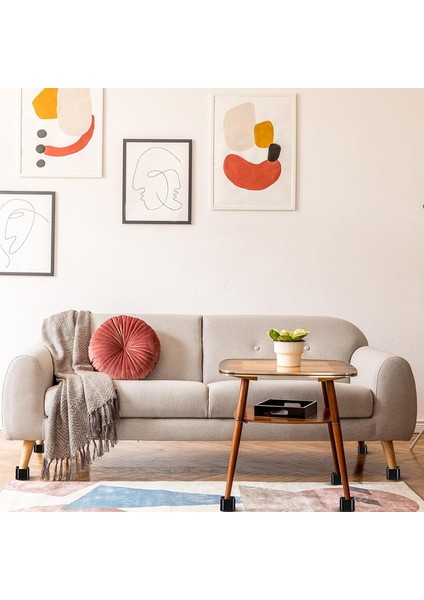 Mobilya Yükselticiler Ayarlanabilir Yatak Yükselticiler 2,2 Inç Istiflenebilir Ağır Hizmet Tipi Yatak Kaldırma Yükselticiler Kare Yatak Yükseltme Blokları 16 Adet (Yurt Dışından) indirimleri