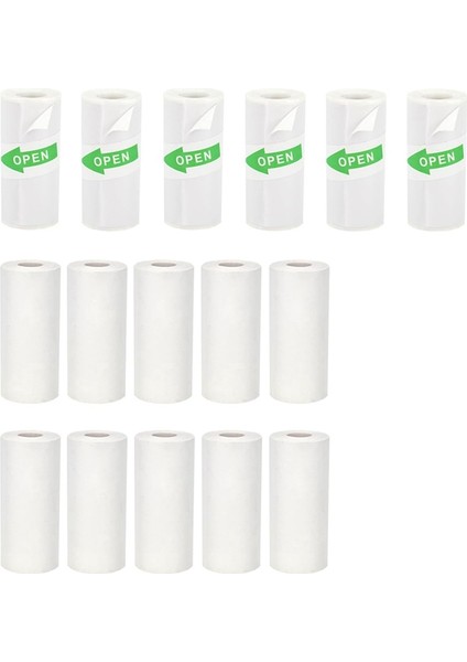 16 Rulo Mini Termal Yazıcı Kağıdı, 6 Rulo Termal Etiket Kağıdı ve 10 Rulo Termal Düz Kağıt Dahil, 57X25MM (Yurt Dışından) modelleri