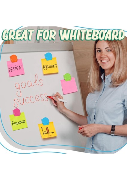 Manyetik Klipsler, 24 Parça Buzdolabı Mıknatısı Beyaz Tahta Mıknatısları, Metal Klipsler Buzdolabı Mıknatısları, Çok Renkli Mıknatıs Klipsleri (Yurt Dışından) indirimleri