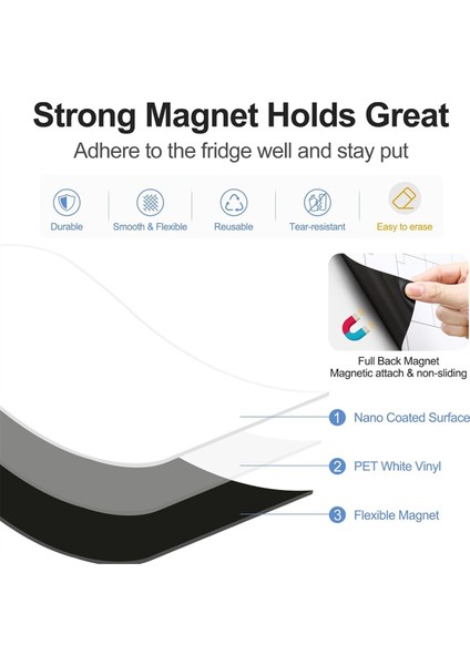 4 Parça Manyetik Kuru Silinebilir Beyaz Tahta - Buzdolabı, Duvar Mıknatısı Küçük Beyaz Tahta Leke Teknolojisi, 12 x 8 Inç (Yurt Dışından) modelleri