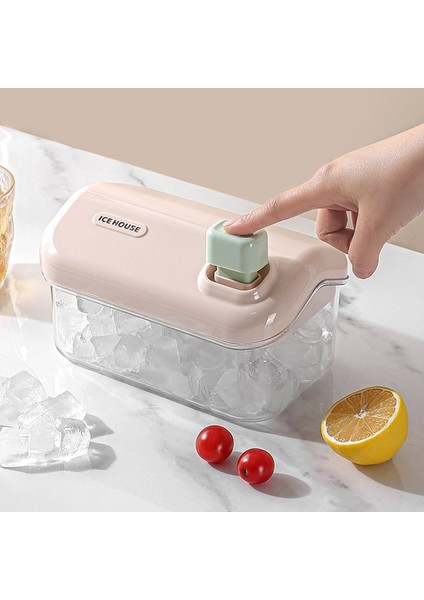 Buz Saklama Kutusu Kalıbı Ev Tipi Buz Makinesi Büyük Kapasiteli Buz Makinesi Buzdolabı Ev Yapımı Buz Saklama Kutusu Pembe A (Yurt Dışından) indirimleri