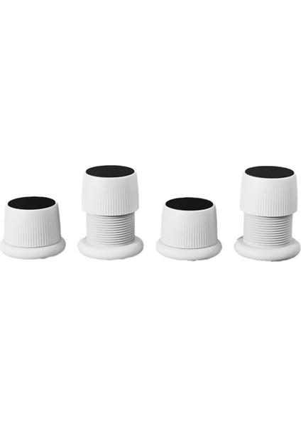 Titreşim Önleyici Pedler Ayak Matı Evrensel Tampon Kendinden Yapışkanlı Sessiz Kaymaz Yükseltici Mat 4 Parça (Yurt Dışından)