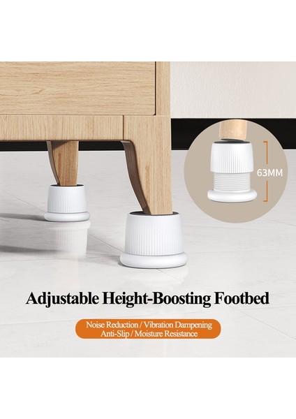 Titreşim Önleyici Pedler Ayak Matı Evrensel Tampon Kendinden Yapışkanlı Sessiz Kaymaz Yükseltici Mat 4 Parça (Yurt Dışından) fırsatları