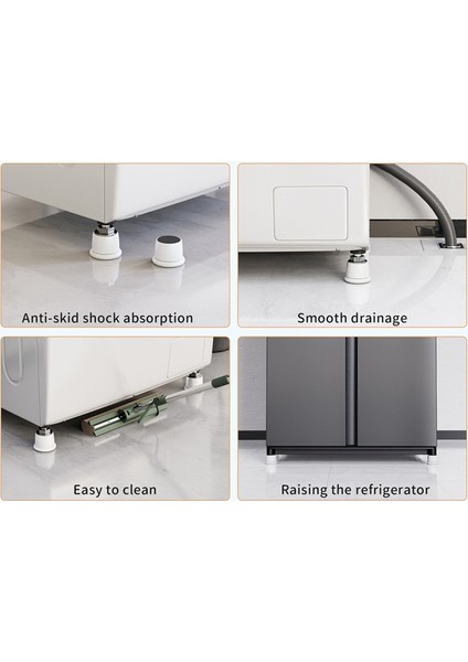 Titreşim Önleyici Pedler Ayak Matı Evrensel Tampon Kendinden Yapışkanlı Sessiz Kaymaz Yükseltici Mat 4 Parça (Yurt Dışından) indirimleri