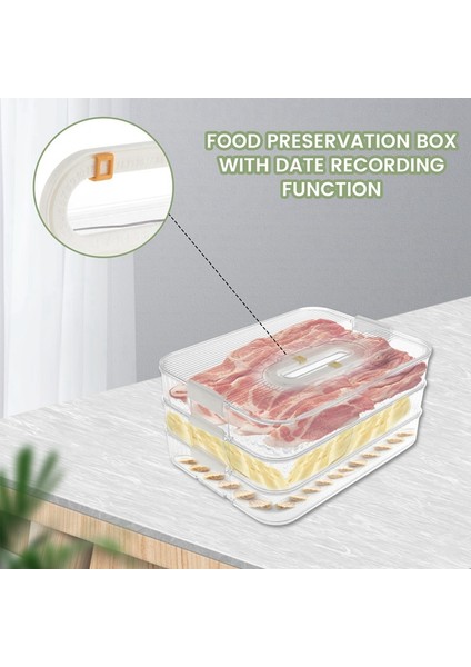 Buzdolabı Düzenleme Için 4 Katmanlı Öğle Yemeği Et Kabı, Pastırma Saklama Kabı, Buzdolabı Gıda Saklama Kutusu (Yurt Dışından) modelleri